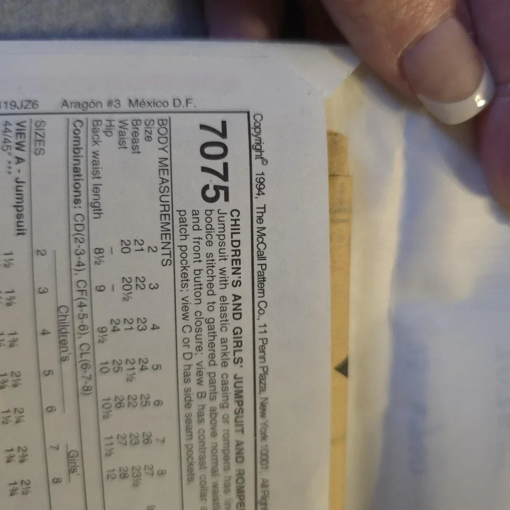 McCalls vintage mccall